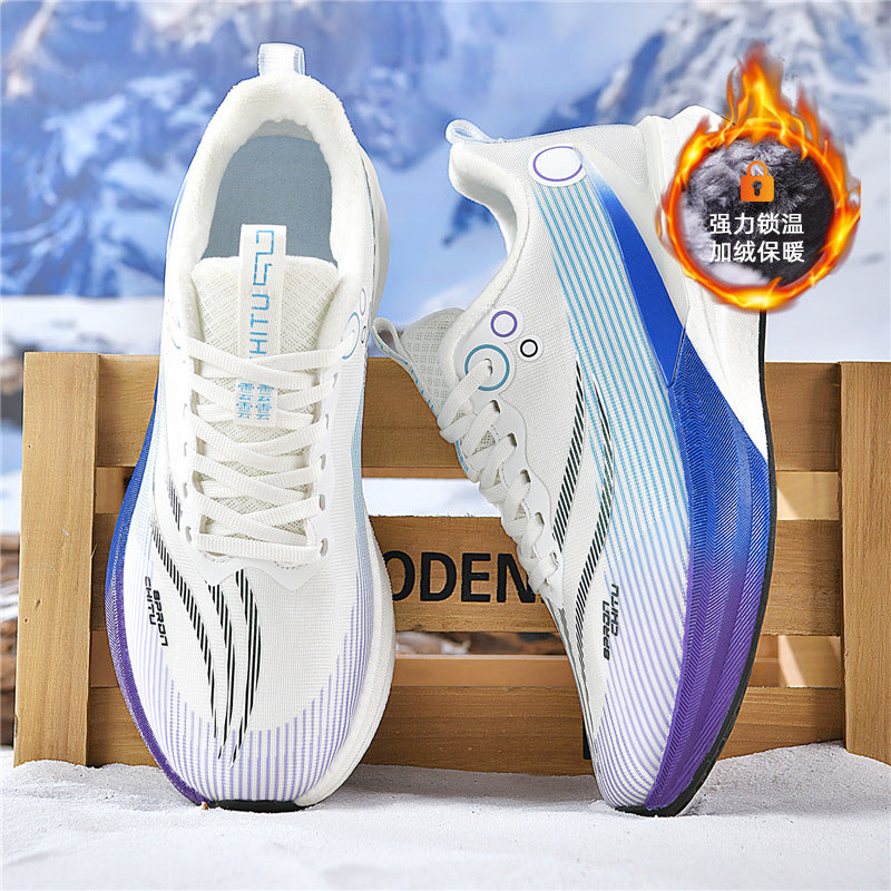 Red Rabbit8pro Running Shoes2025New style fleece-lined warm shock-absorbing sports shoes casual real carbon plate racing running shoes