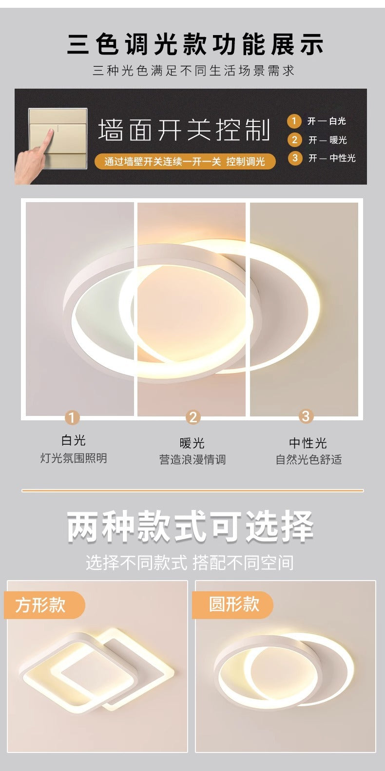 Creative aisle light corridor light, simple and modern led Ceiling Light Square Cloakroom Surface Mounted Recessed Entryway Stair Light