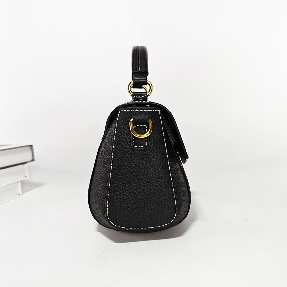 Customized Fingerprint Unlock Bag High-end Fashion Top Layer Cowhide Large Capacity Handbag Crossbody Genuine Leather Women's Bag