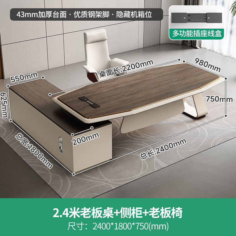 Office Desk Boss Desk Simple Modern Executive Desk Office Desk Office Chair Set Manager Desk President Desk