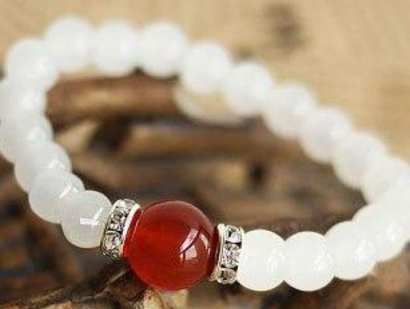 108Pink Quartz Bracelet Lotus Lucky Tree Pendant Labradorite Braided Bracelet Agate Tiger Eye Elastic Bracelet