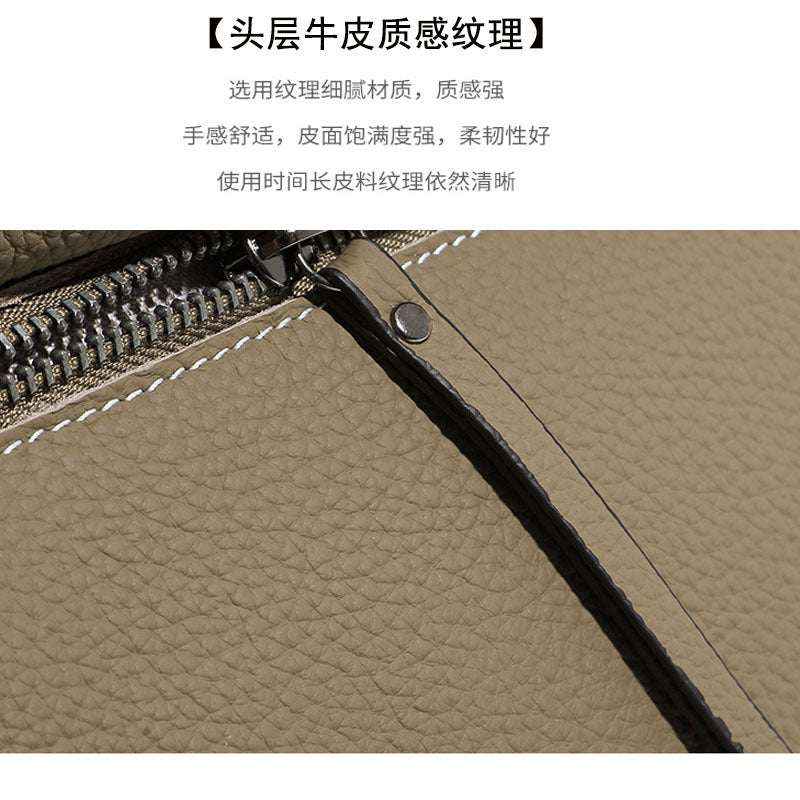 Boston Crossbody Pillow Bag Privacy Protection Fingerprint Unlock Genuine Leather Handbag Commuter Women's Bag Crossbody Bag
