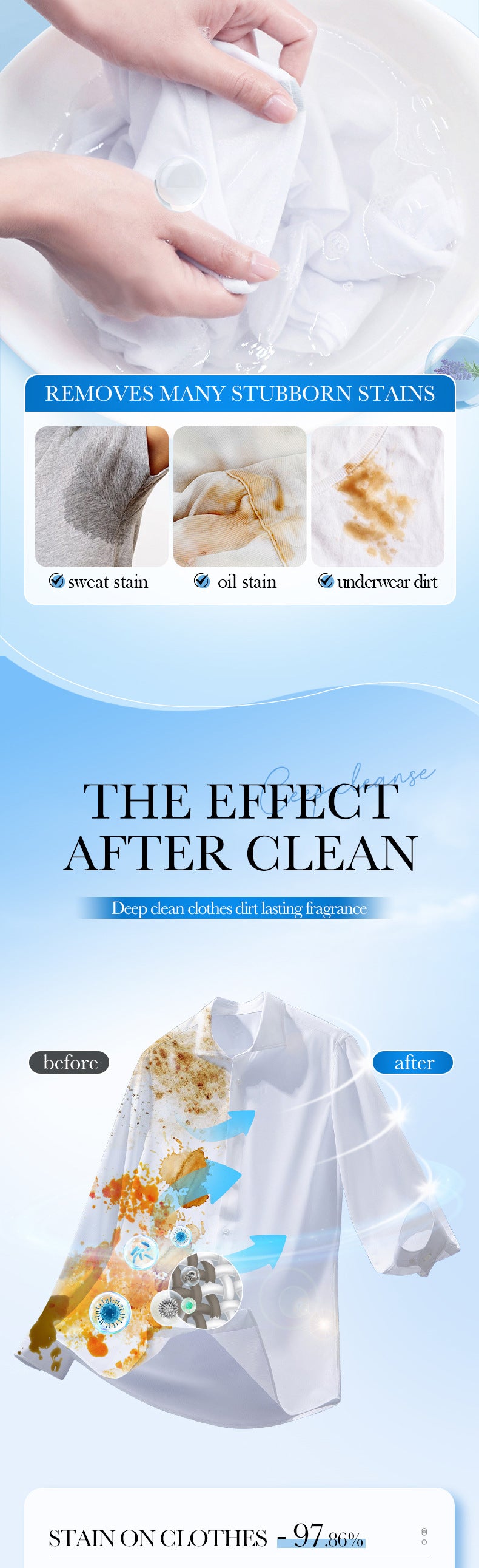 Cross-border Lavender Antibacterial Laundry Detergent500ml Fragrance Cleaning Clean Clothing Export Manufacturer Wholesale