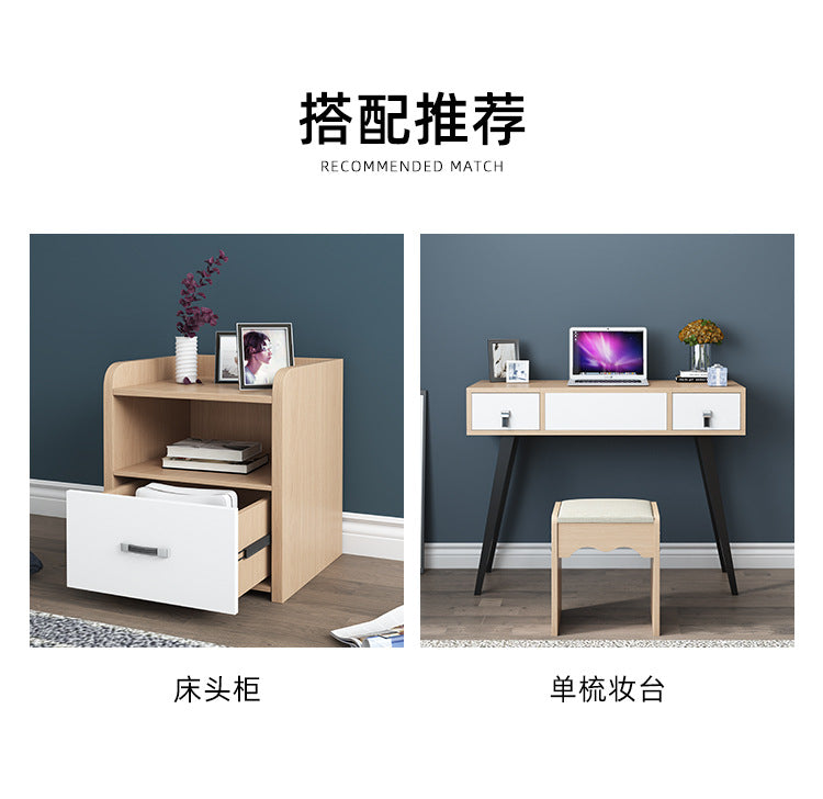 Modern Minimalist Small Apartment Master Bedroom Furniture Wedding Bed Hotel apartment B&B simple economical double bed