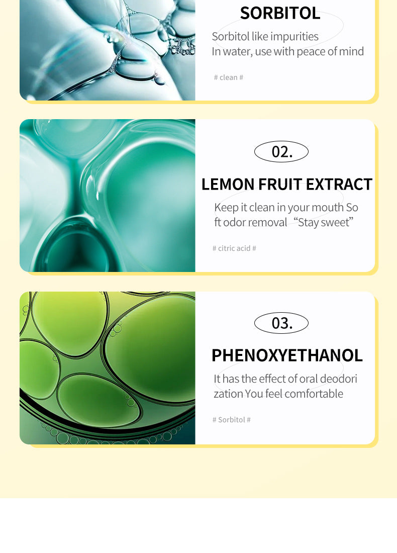 H Full English Mouthwash Box Set SADOER Disposable Portable Oral Cleaning  Wholesale