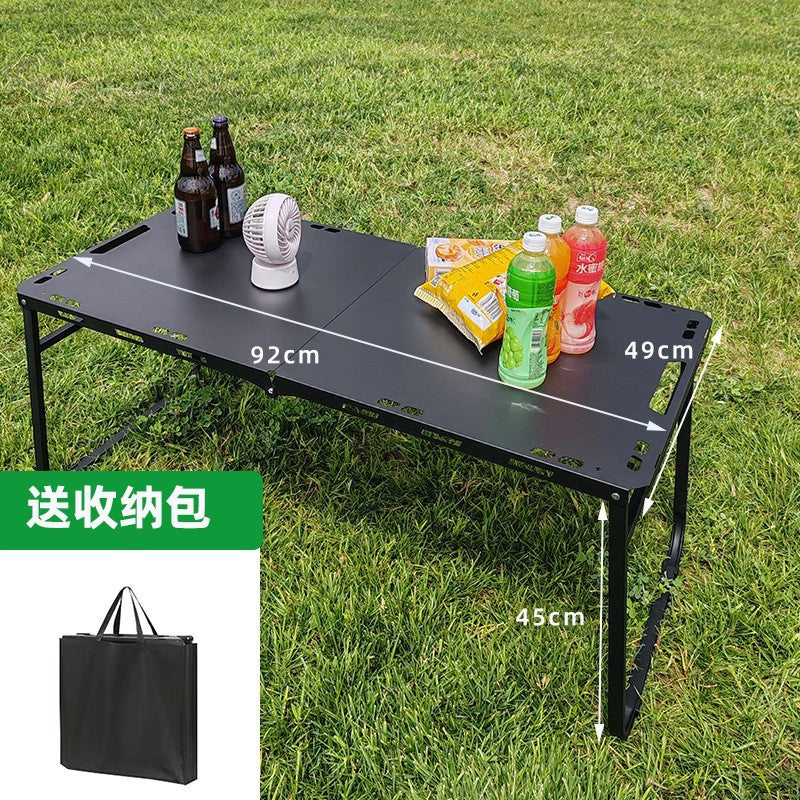 Outdoor folding table camping picnic table igt Hydraulic Tactical Table Portable Semi-Automatic Table Camping Integrated