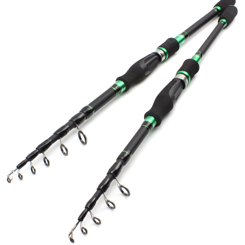 One-piece Straight Handle Telescopic Lure Rod Ultra-short Ultra-light Bass Rod Carbon Fiber Vibration Lure Rod lure