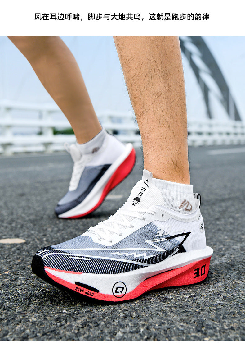 Summer New Hollow Breathable Lightweight Casual Sports Shoes with Super Soft Sole Carbon Plate Cushioning and Rebound for Fitness and Running