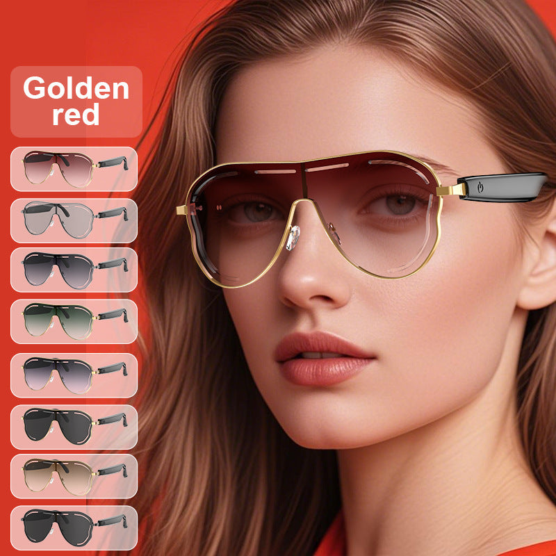 AI Translation Smart Bluetooth Glasses Sunglasses Sports Bluetooth Smart Audio Headphones Glasses Fashion Sunglasses