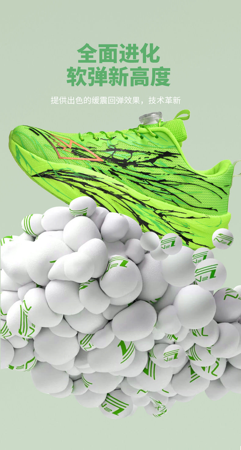 Red Rabbit9pro Really Explosive Carbon Plate Luminous Casual Breathable Running Shoes Outdoor Racing High Elastic Shock Absorption Non-slip Sneakers