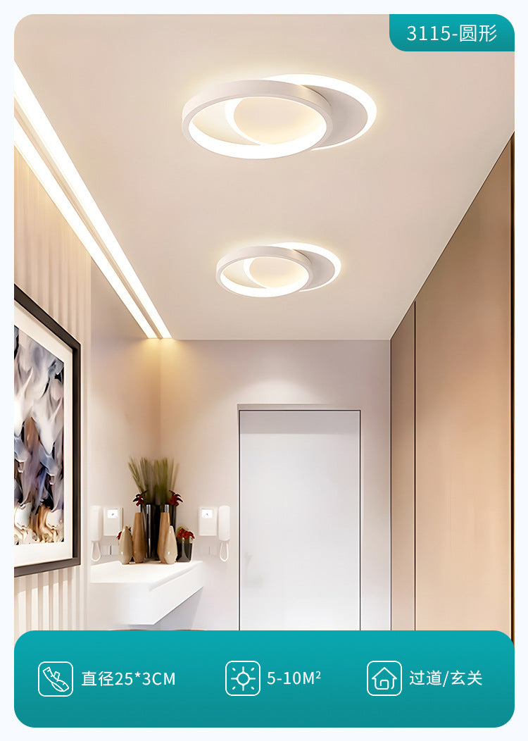 Aisle Light Corridor Light Entrance Light Nordic Style Entrance Hall Stair Light Cloakroom Simple Modern Ceiling Balcony Light