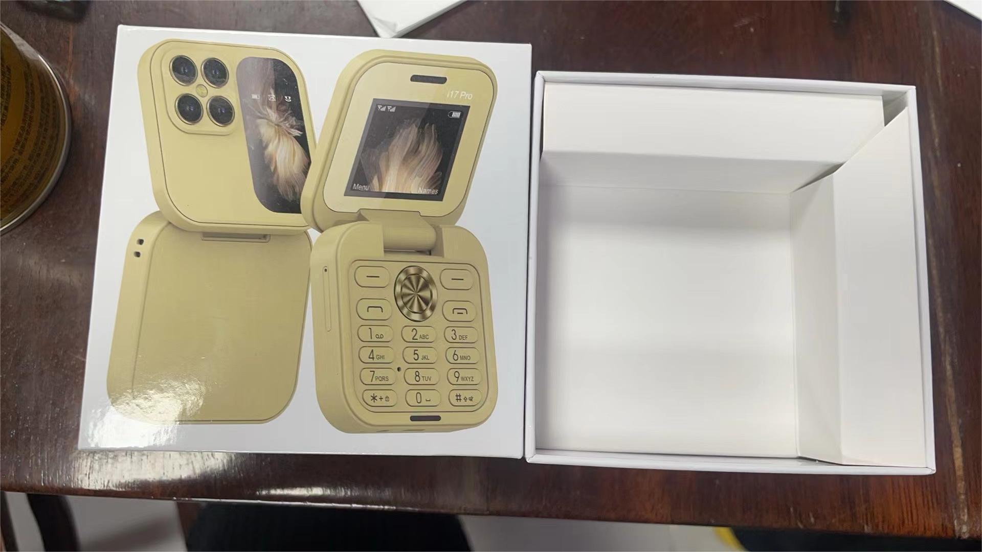 i17 mini Dual Card2G Non-Smartphone Flip Phone with Buttons for Elderly i16 pro