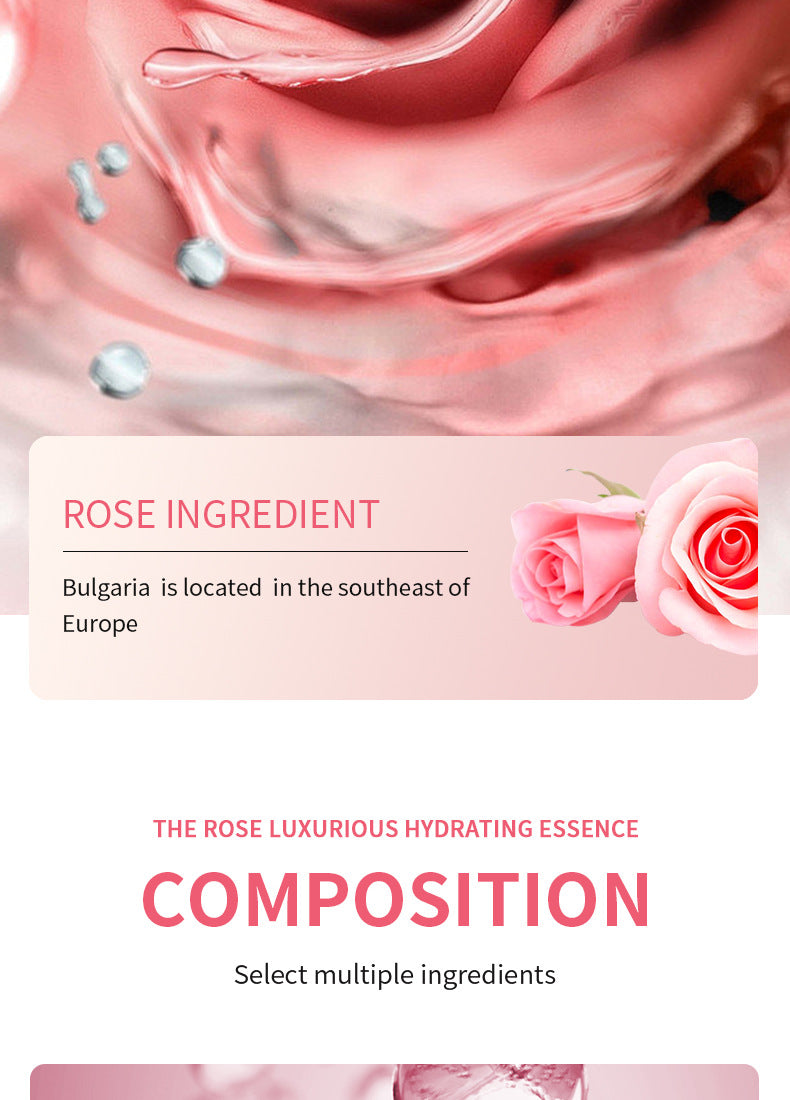 Full English Plant Essence Serum SADOER Aloe Vera Rose Chamomile Hydrating Moisturizing  Foreign Trade Wholesale