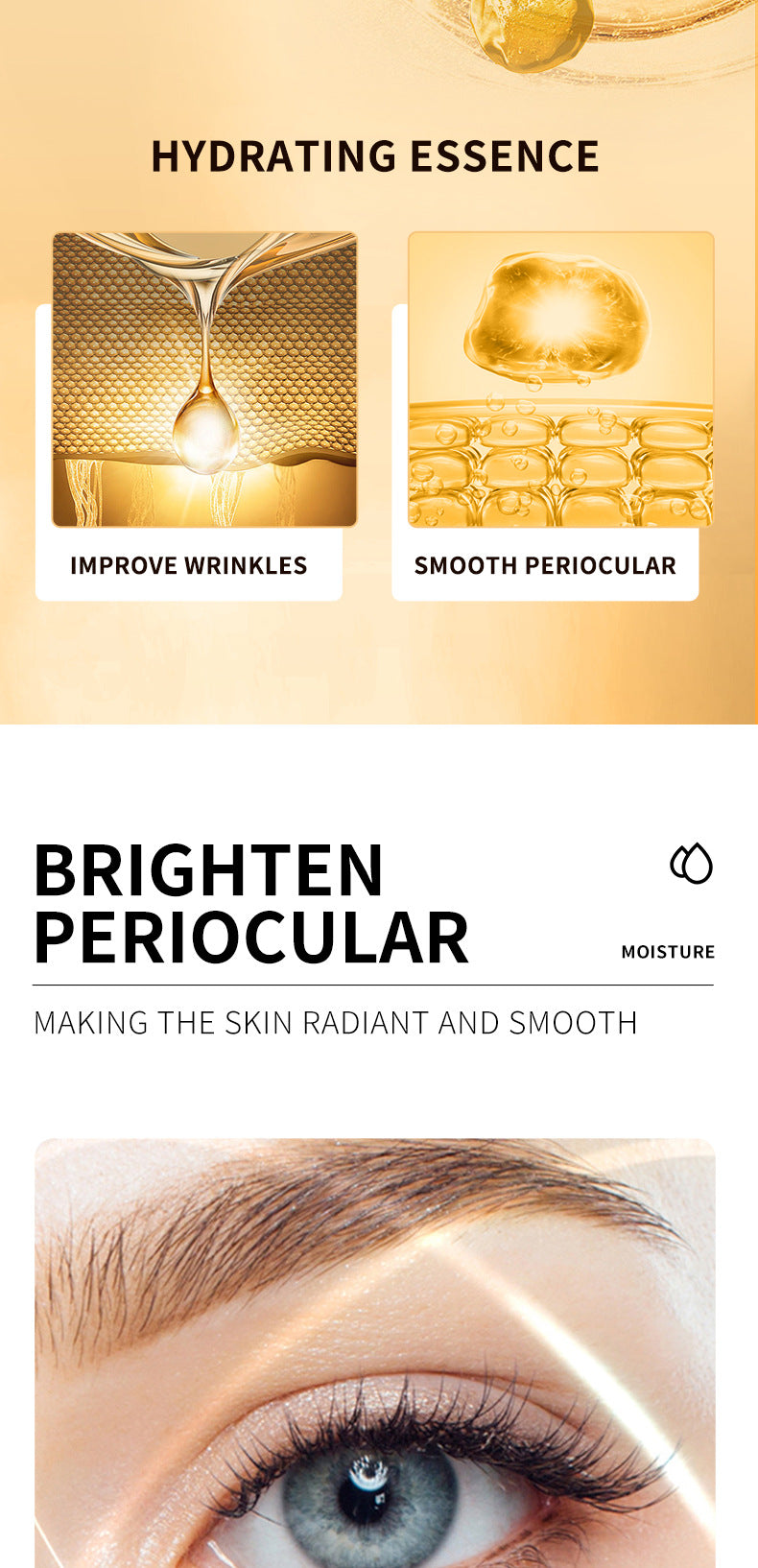 Retinol Eye Cream SADOER Moisturizing and Nourishing, Reduces Dark Circles and Eye Bags, Eye Wrinkles,  Wholesale