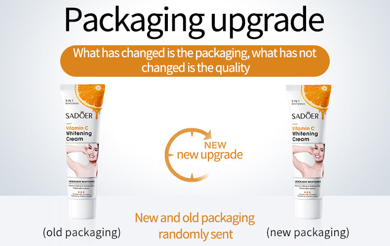 Full English VC Armpit Whitening Cream SADOER Dimension C Even Skin Tone Body Cream  Foreign Trade Wholesale