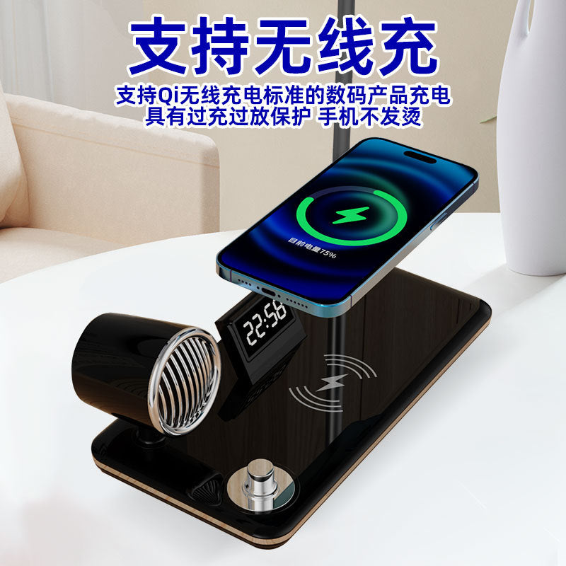 Amazon Music Wireless Charging Desk Lamp Student Eye Protection Desk Lamp Bedroom Dormitory Reading Study Desk Lamp