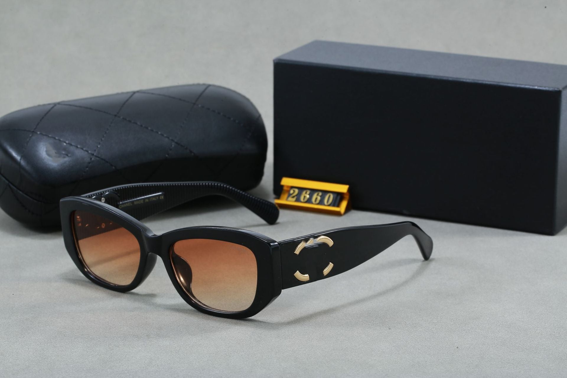 Classic style logo Double C Sunglasses for Women, Internet Celebrity, Xiaohongshu Hot Item, Sunglasses for Men, Acetate, Live Streaming Hot Item2660