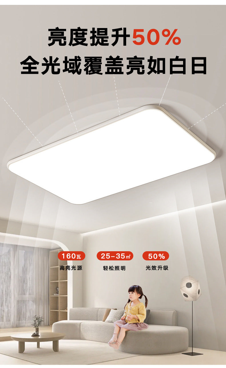 Lamp in the Living Room Modern Minimalist and Magnificent2025New Ceiling Light Ultra-Thin Bedroom Light Zhongshan Lighting Full Spectrum Main Light