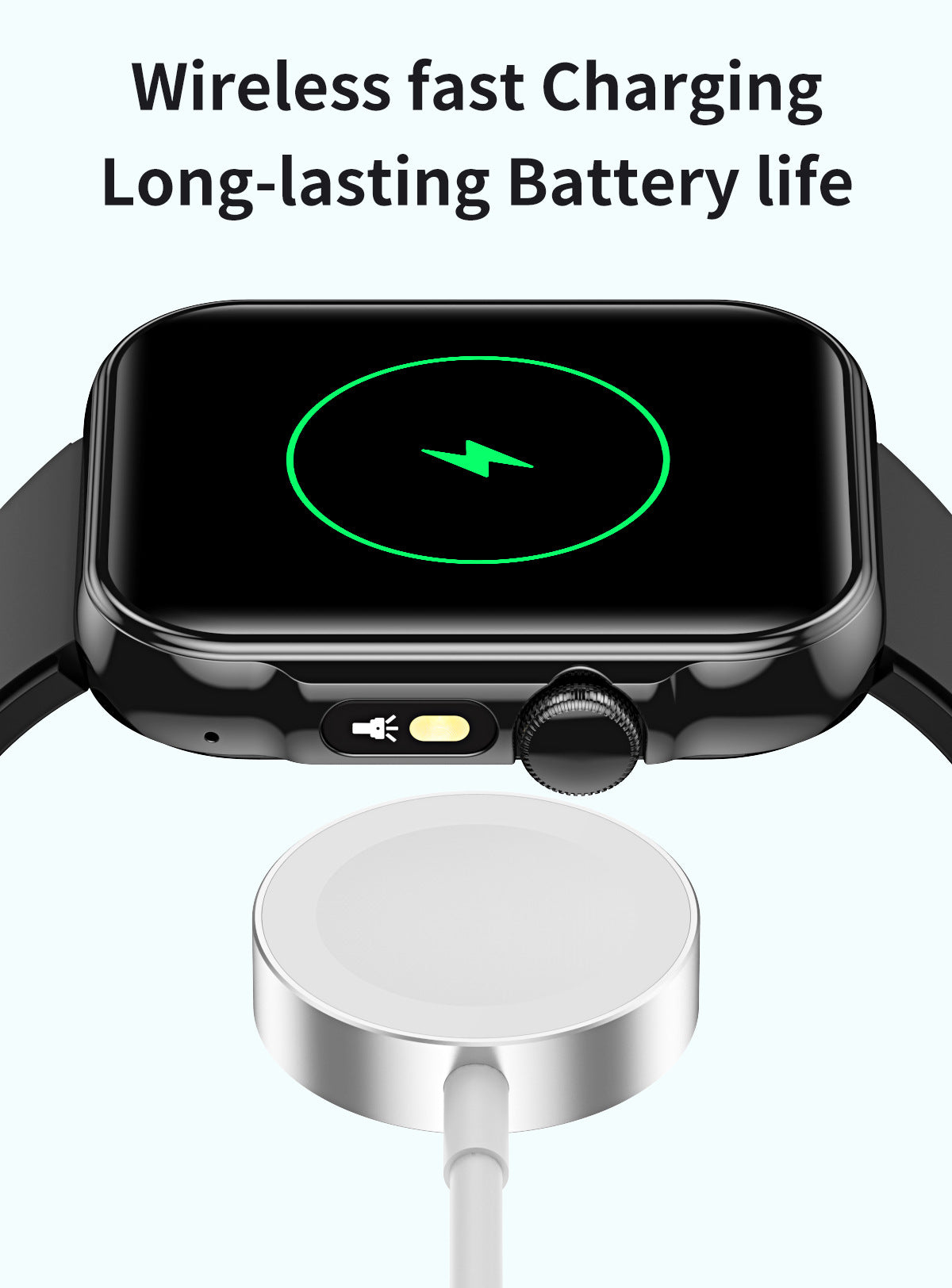 HDT11Smart Watch Bluetooth Call Music Voice Assistant Healthy Sleep Flashlight Bracelet New Style