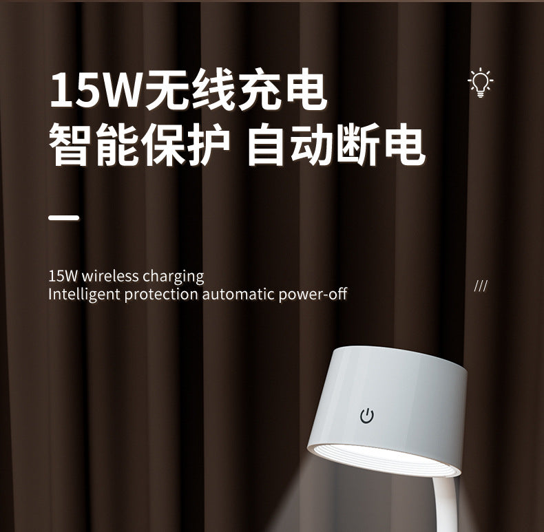 Customized Multifunctional Eye Protection Desk Lamp for Study, Smart Reading Lamp, Desktop Foldable Digital Display Time Study Lamp