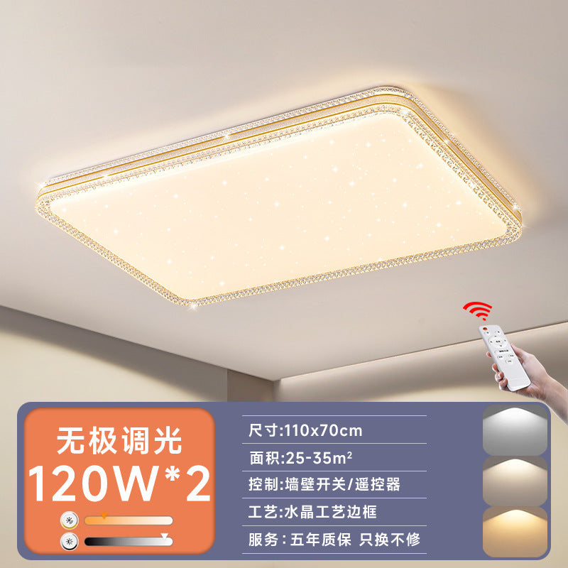 led Ceiling Lamp Master Bedroom Lamp Simple Modern Living Room Lamp Round Room Study Romantic Starry Sky Light Fixture