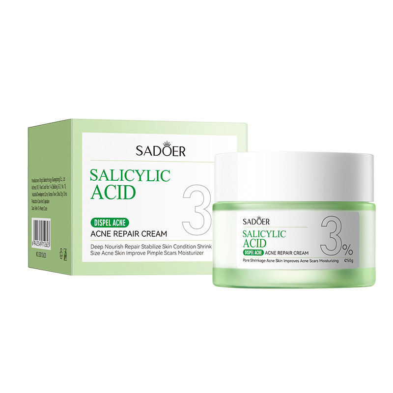 Full English Salicylic Acid Skincare Series SADOER Anti-acne Amino Acid Moisturizing and Hydrating Skin Care Products  Foreign Trade Approval