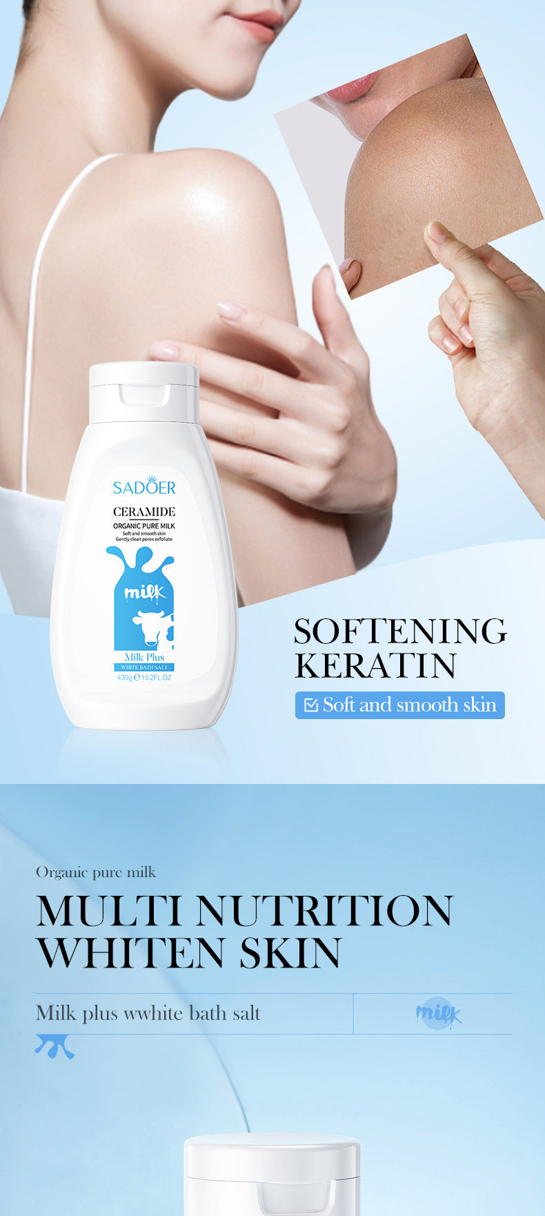 Full English Bath Salts430gSADOER Aloe Vera Milk Cleansing and Rejuvenating Body Scrub  Wholesale