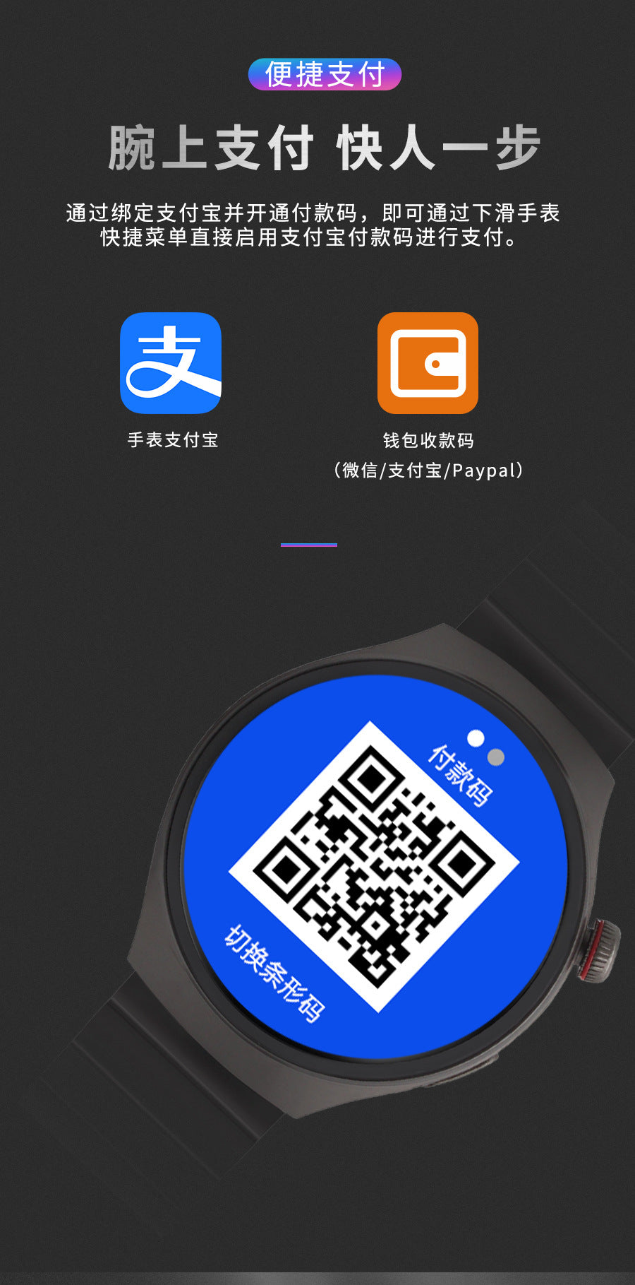 gt4pro Round Screen Smart Watch Bluetooth Call Waterproof Heart Rate Blood Oxygen Monitoring Step Counter Smart Watch