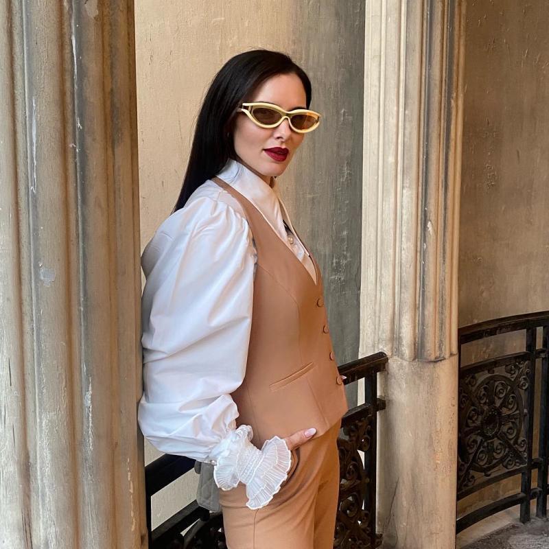 New European and American Y2K Cat Eye Sunglasses for Women Street Style Small Frame Sunglasses for Men Trendy Wholesale sunglasse