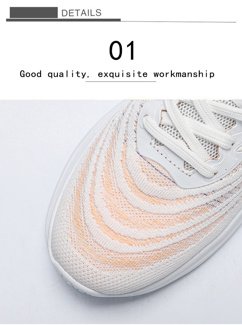 2025Foreign Trade New Fashion Sports Casual Shoes Breathable Mesh Men's Shoes Lightweight Non-Slip Wear-Resistant Running Shoes