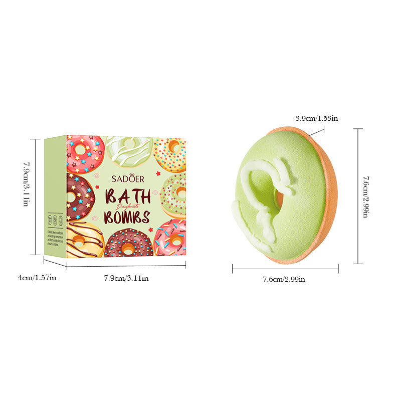 Full English Macaron Donut Bath Salt Ball SADOER Clean Body Bath Salts  Wholesale