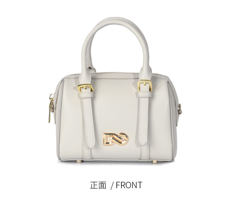 New Trendy Fashion Pillow Bag Women's Mini Boston Shoulder Crossbody Handbag Large Round Bucket Bag