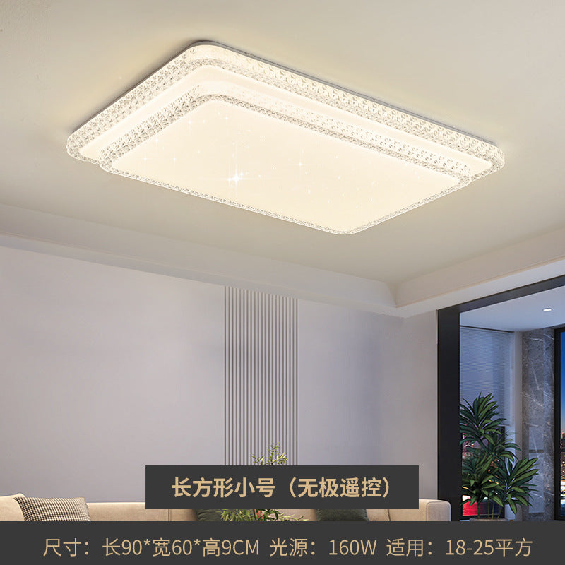 2025New led Ceiling Lamp Living Room Large Lamp Fashion Lighting Simple Modern Light Luxury Imitation Crystal Bedroom Lamp