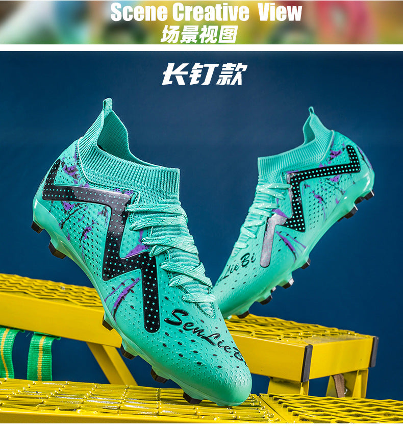 Men's Soccer Shoes Children's Cleats tf Professional training shoes for adult students, wholesale soccer shoes