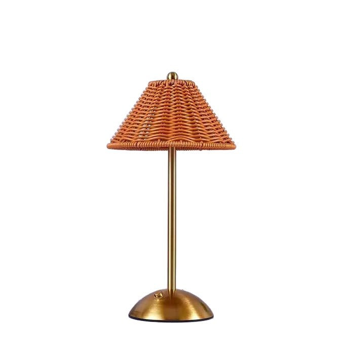 Bohemian Rattan Creative Table Lamp LED Rechargeable Table Lamp Decoration Home Decoration Night Light Ambient Light