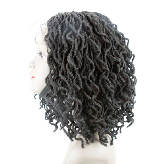 Black Full Lace Synthetic Dread lock Wig For African Women