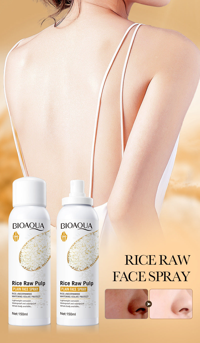 Full English Rice Skincare Set BIOAOUA Rice Puree Series Six-Piece Set Box  Wholesale