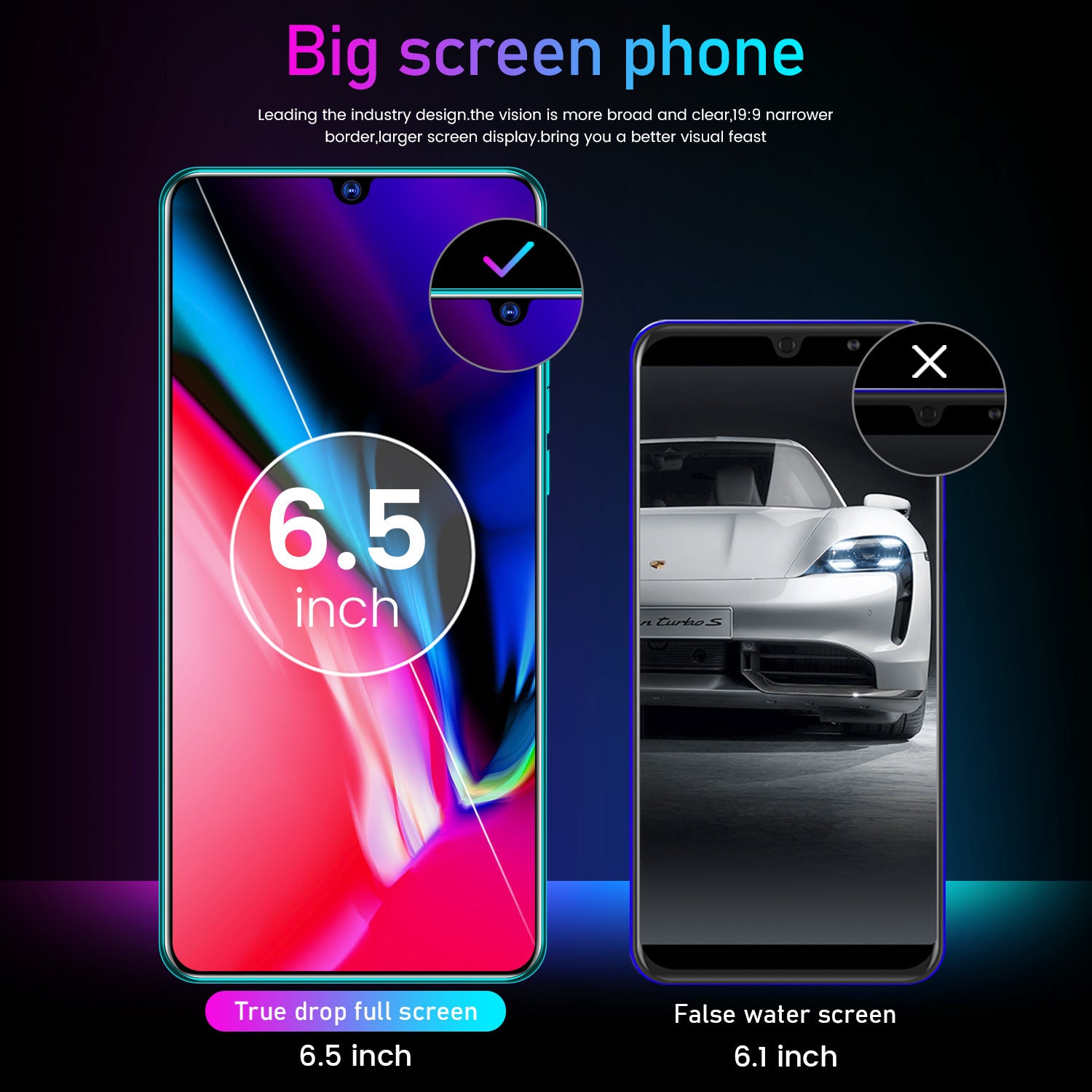 Exclusive Supply Ai12 pro Smartphone6.5Large Screen Android Phone Black Technology Hot-Selling Wholesale