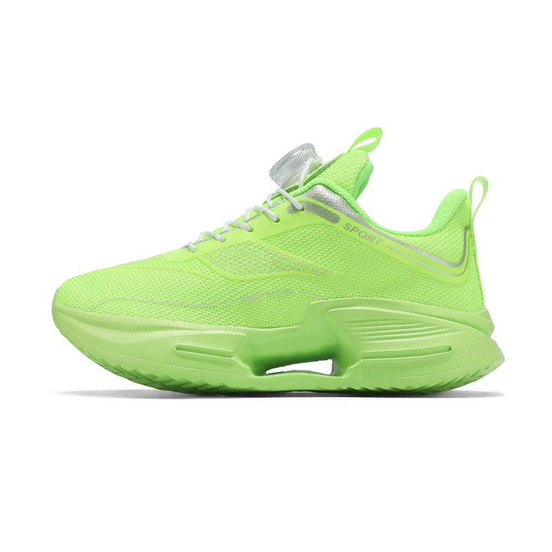 Summer Youth Breathable Mesh Rotating Button Sports Shoes Comfortable Soft Sole Men's Shoes Lightweight Non-Slip Children's Running Shoes