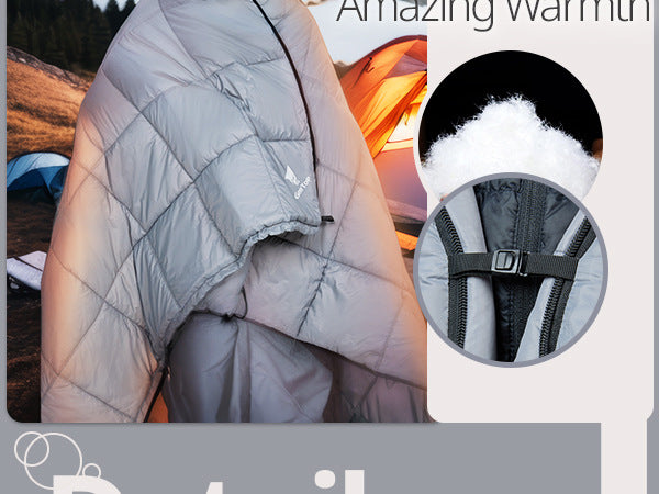 Adult Camping Sleeping Bag Blanket Winter Camping Travel Down Quilt Home Ultra-light Nap Warm Blanket