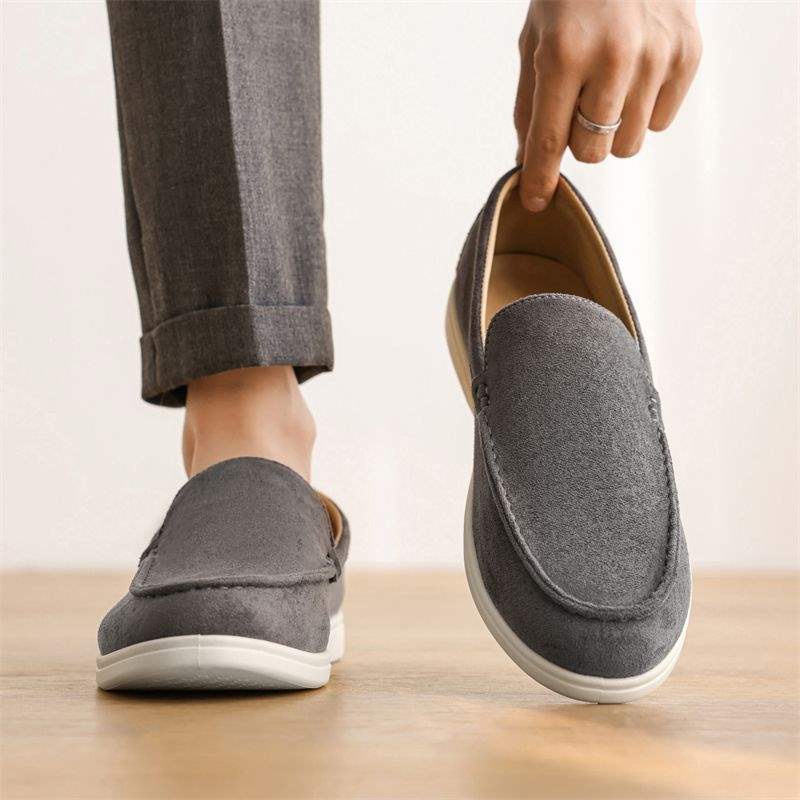Men's Loafers2025New Summer Breathable Slip-On Casual Cloth Shoes for Men Trendy Fashion Lazy Loafers