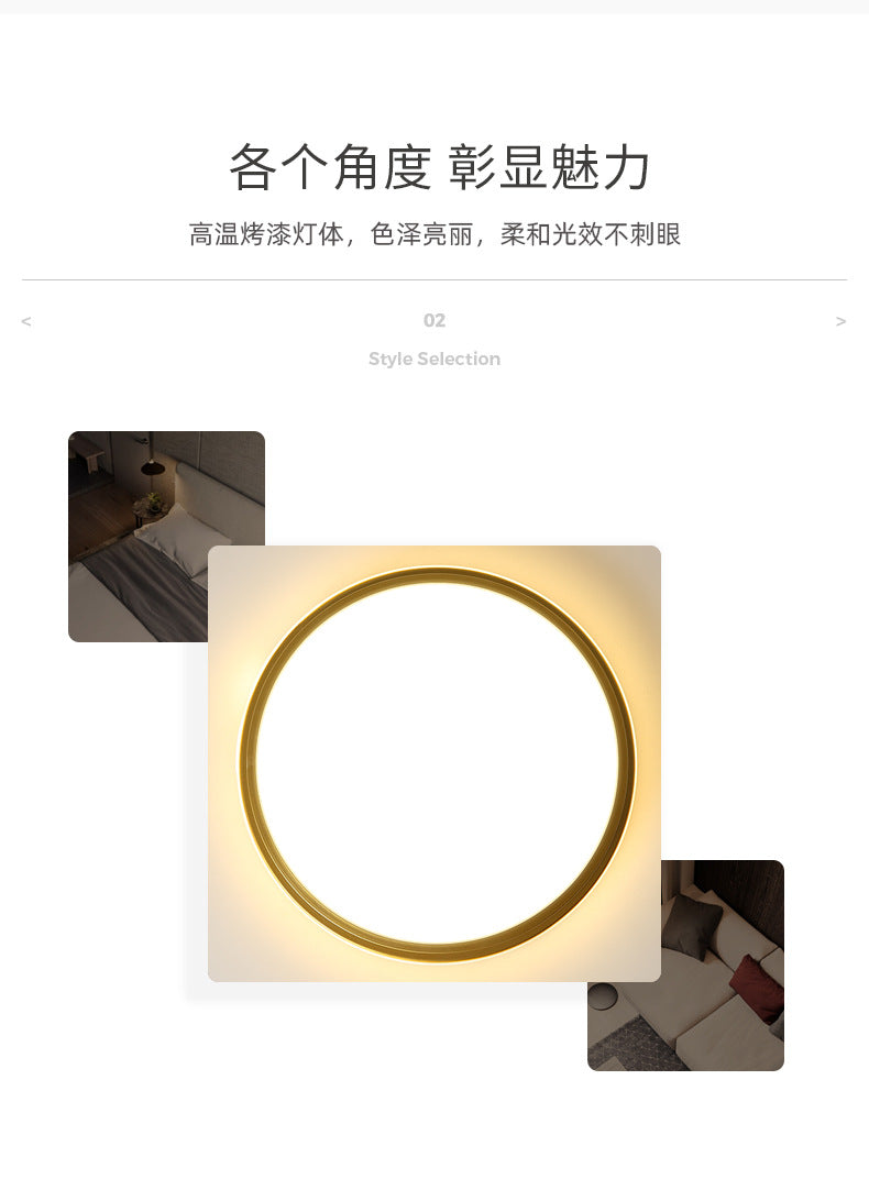 led Ceiling Lamp Master Bedroom Lamp Cozy Modern Minimalist Children's Room Lamp Creative Personality Room Lamp Ceiling Light Fixture