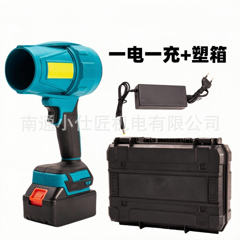 Brushless Blower70mm Lithium Battery Blower Turbo Ducted Industrial Dust Removal Powerful Air Blower Two Batteries One Charger