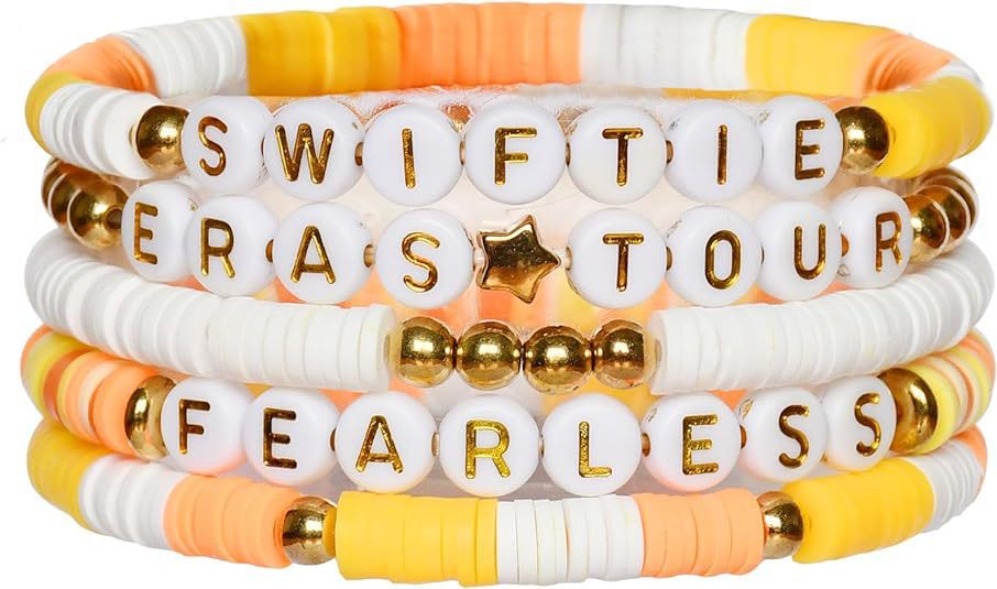 Taylor Music Jewelry Bracelet for Women Versatile High-End Bohemian Accessories SWIFTIE Alphabet Soft Clay Bracelet