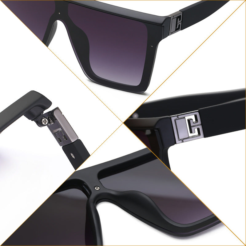 2025New Fashion Sunglasses for Women, Internet Celebrity Style, Large Square Frame Sunglasses for Men, Trendy sunglasses