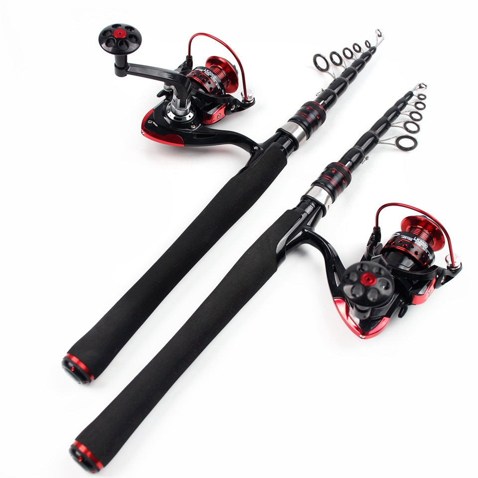 Ultra-short Portable Telescopic Lure Rod Carbon Short Sea Rod Retractable45Centimeter Fishing Gear Manufacturer Wholesale Fishing Rods