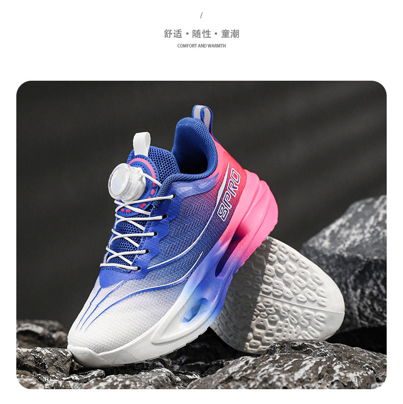Spring and Summer Fashion Comfortable Running Shoes for Teenagers, Casual Shoes with High Elasticity and Shock Absorption, Student Marathon Training Sports Shoes