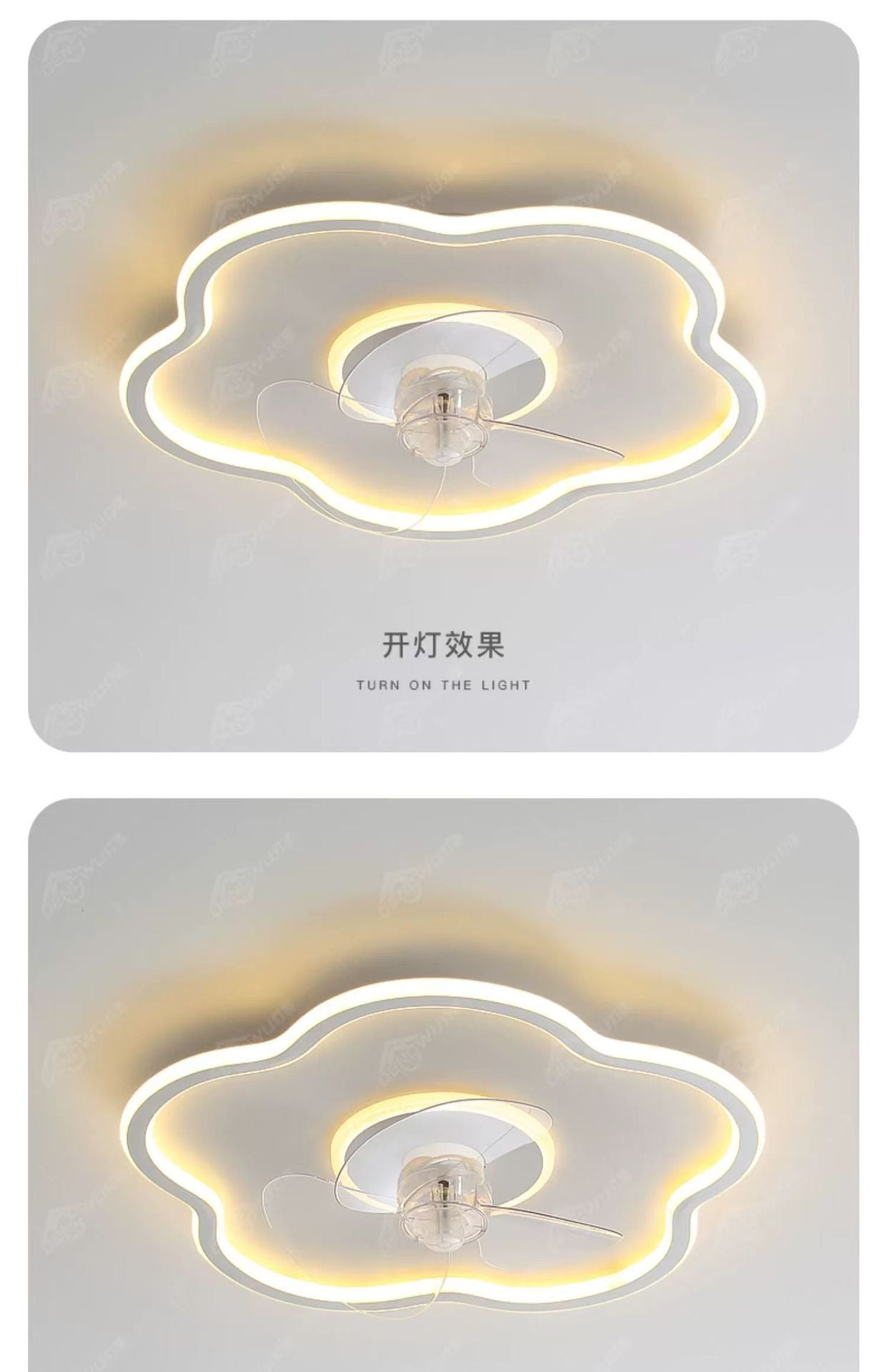 Bedroom fan light integrated modern minimalist2025New style ceiling fan light for children's room and dining room