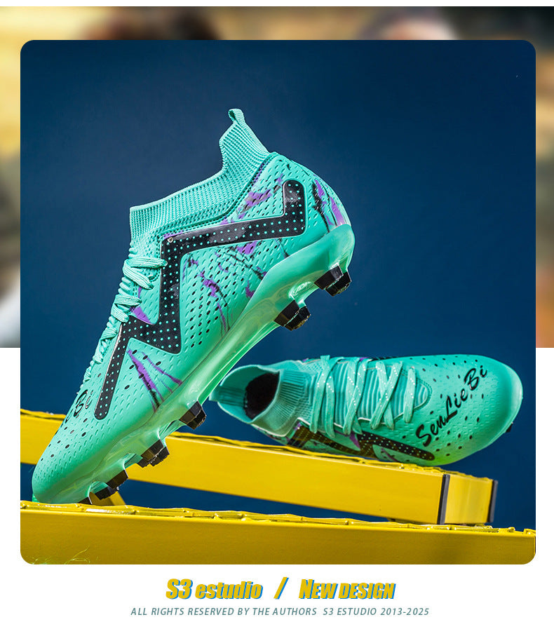 Men's Soccer Shoes Children's Cleats tf Professional training shoes for adult students, wholesale soccer shoes