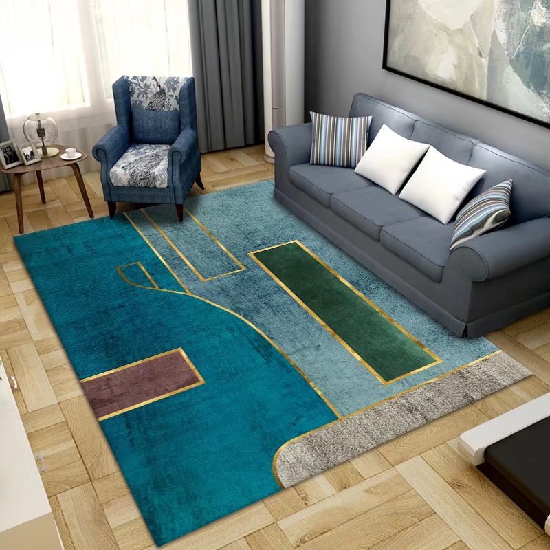 Crystal Velvet Carpet Home Carpet Simple Nordic Classical Office Carpet Full Coverage Bedside Rug Living Room Carpet